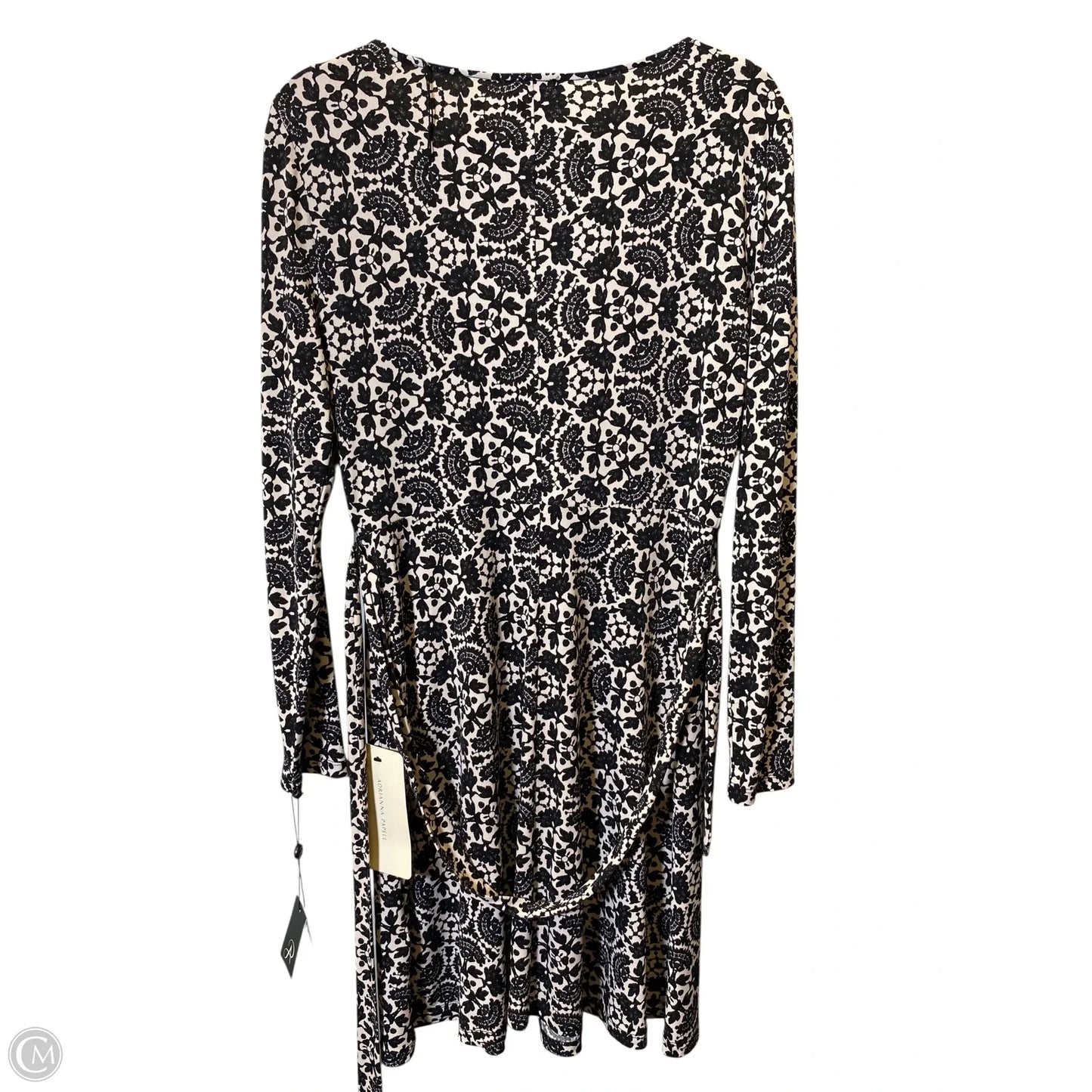 Dress Casual Short By Adrianna Papell In Black & Cream, Size: 10