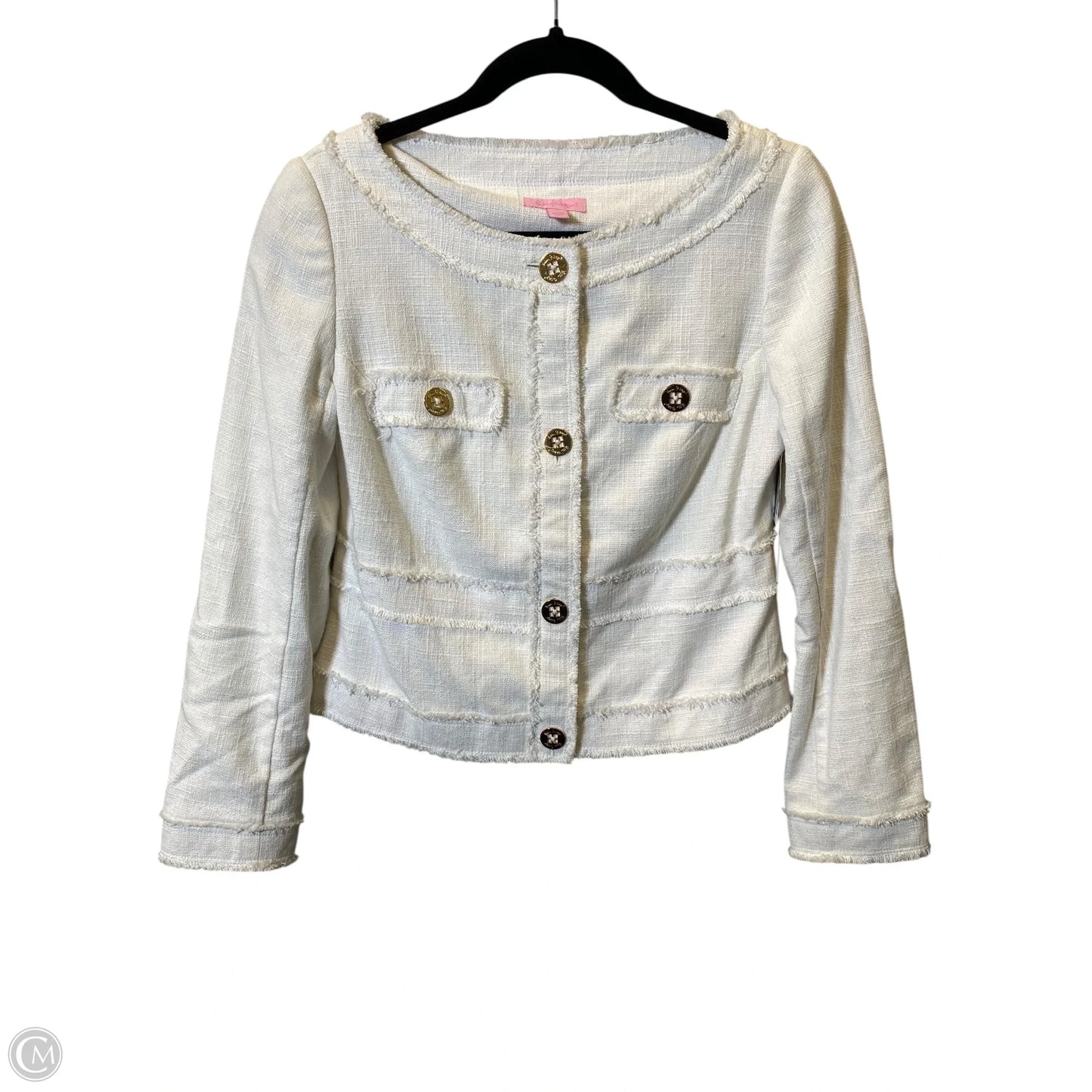 Jacket Designer By Lilly Pulitzer In White, Size: S