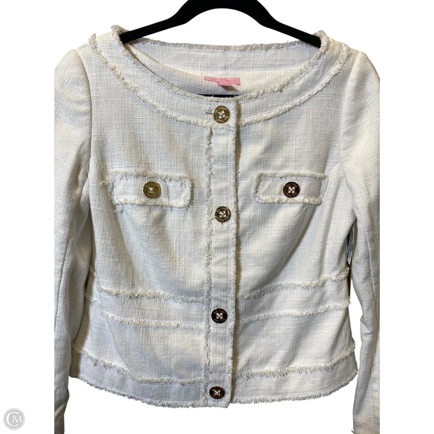 Jacket Designer By Lilly Pulitzer In White, Size: S