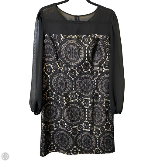 Dress Casual Short By Enfocus In Black & Gold, Size: 14