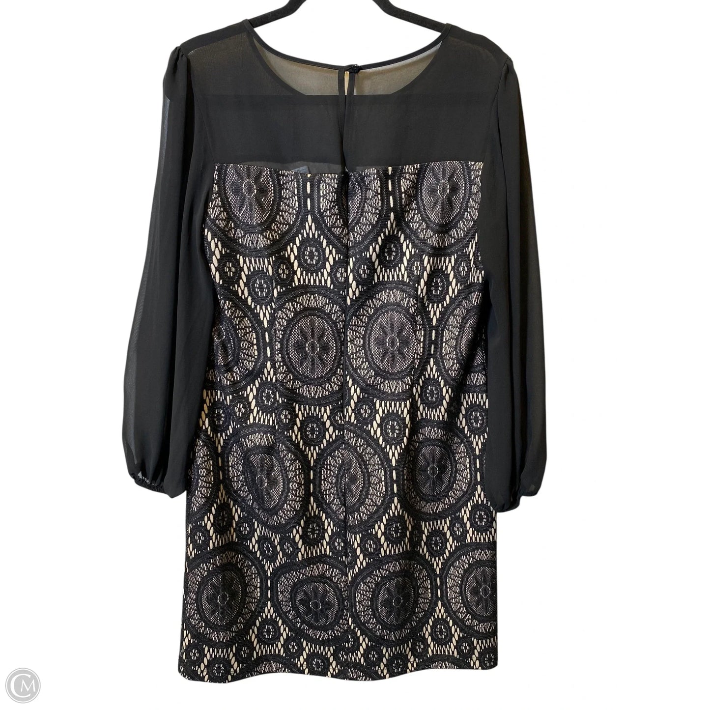 Dress Casual Short By Enfocus In Black & Gold, Size: 14