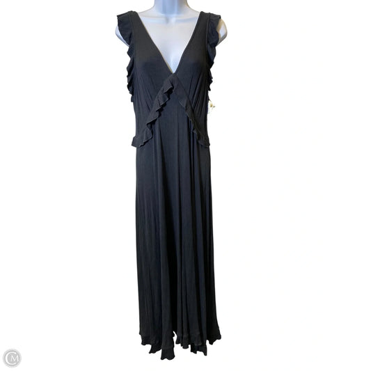 Dress Casual Maxi By Anthropologie In Black, Size: L