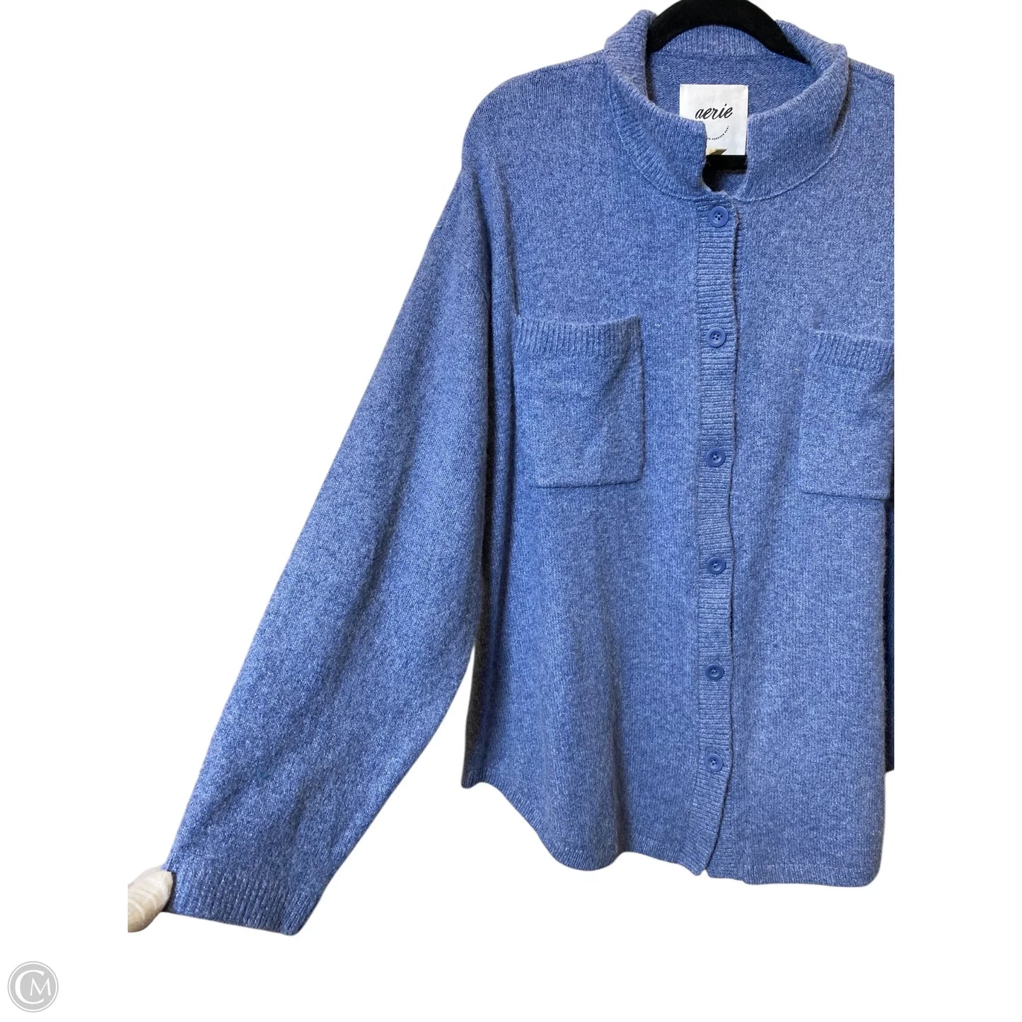 Sweater Cardigan By Aerie In Blue, Size: L