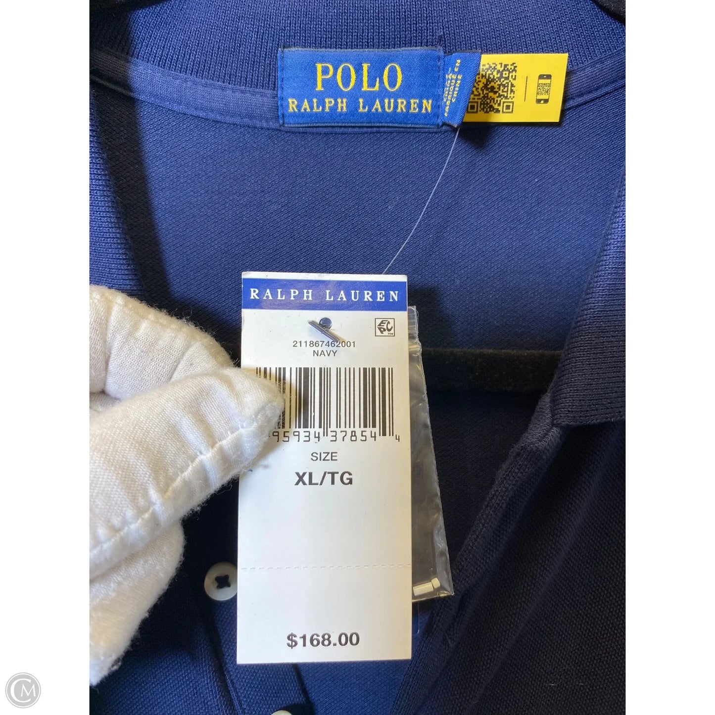 Dress Casual Maxi By Polo Ralph Lauren In Navy, Size: Xl