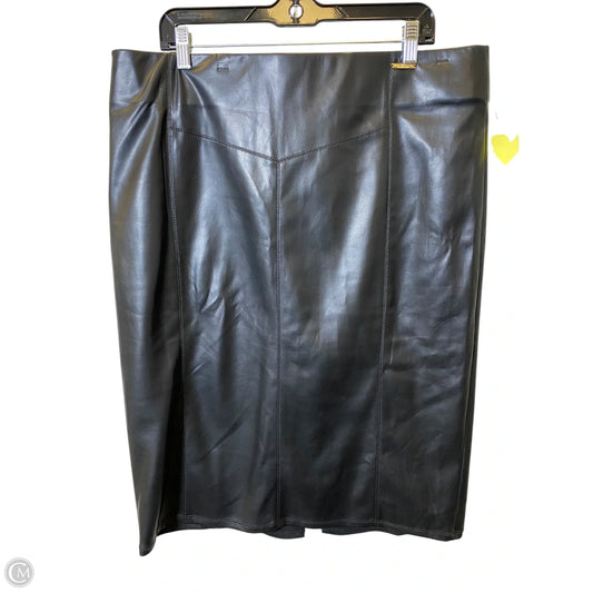 Skirt Midi By Marc New York In Black, Size: Xl