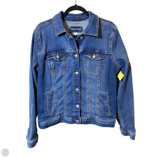 Jacket Denim By Maurices In Blue Denim, Size: L