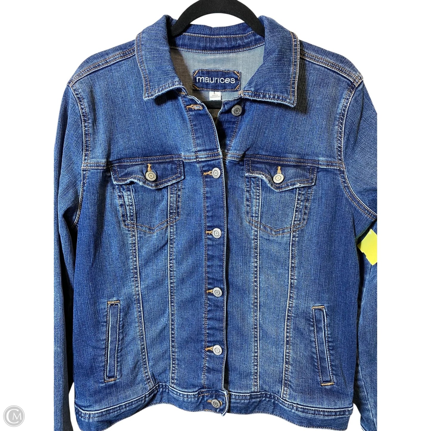 Jacket Denim By Maurices In Blue Denim, Size: L