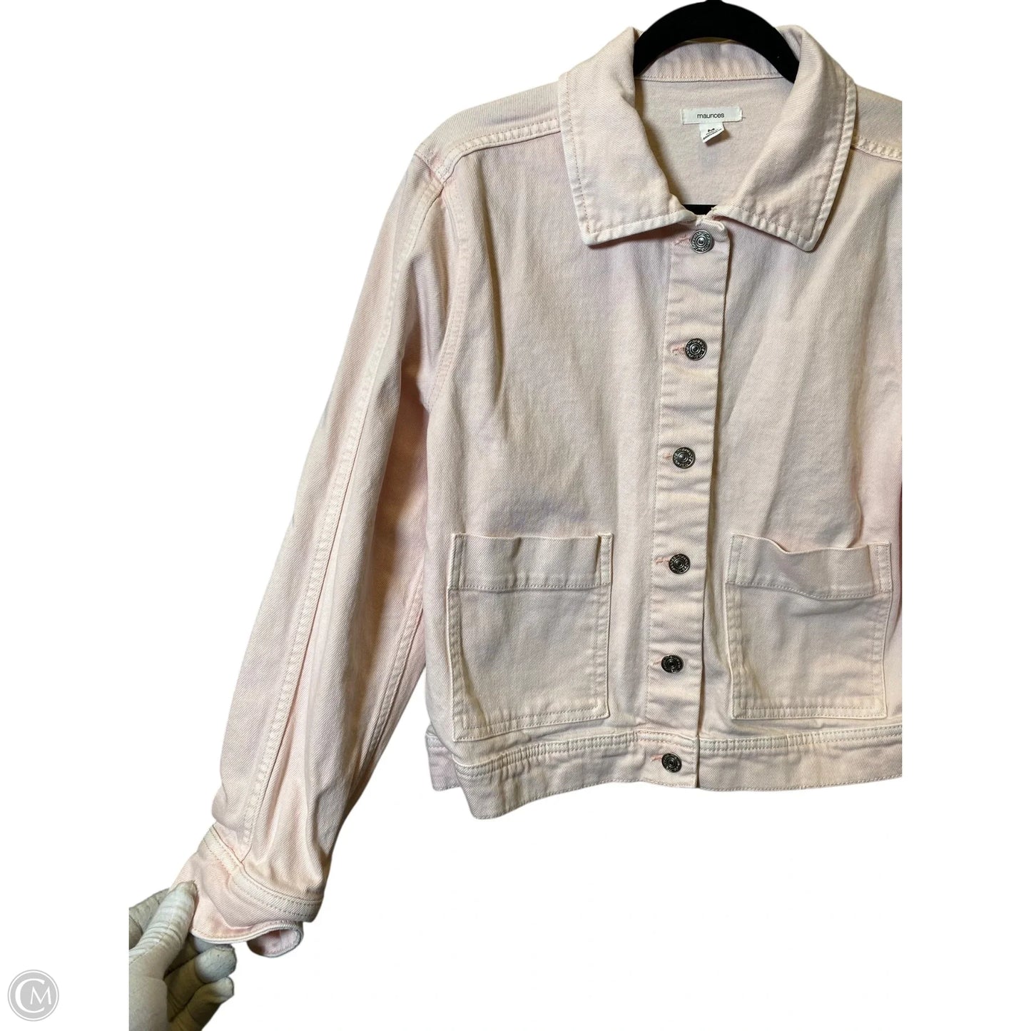 Jacket Denim By Maurices In Pink, Size: M