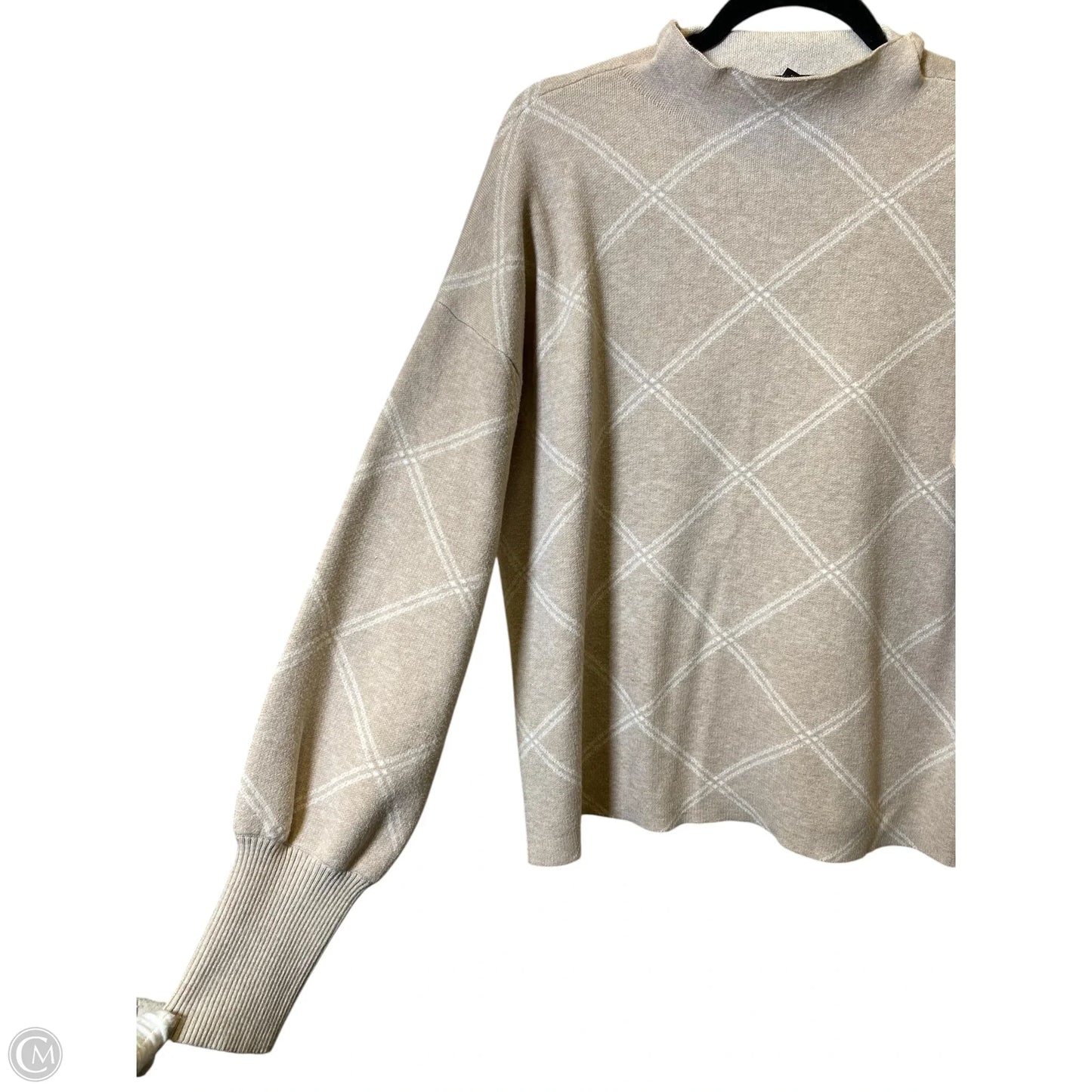 Sweater By Tahari In Beige, Size: Xl