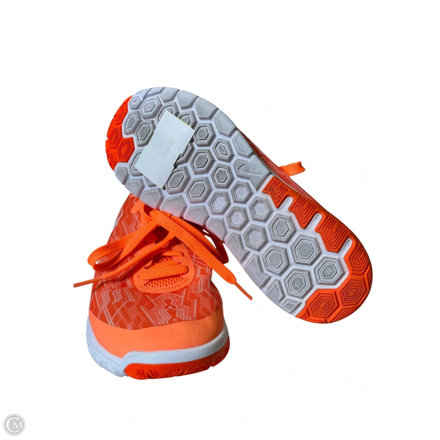 Shoes Athletic By Nike In Orange & White, Size: 9.5