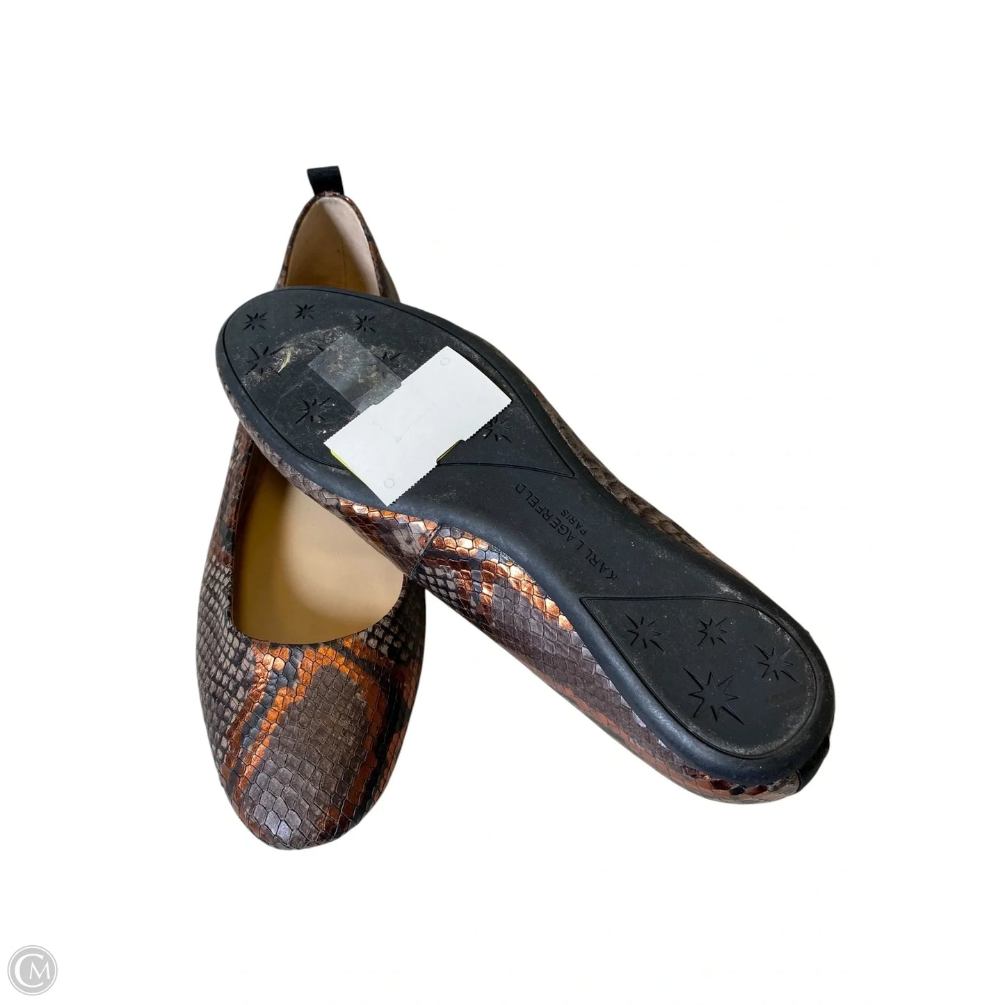 Shoes Designer By Karl Lagerfeld In Animal Print, Size: 8.5