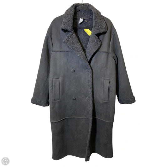 Coat Trench Coat By Identity In Black, Size: 1x