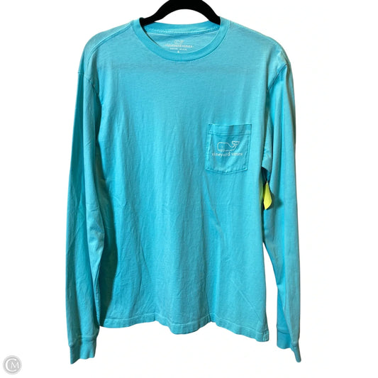 Top Long Sleeve By Vineyard Vines In Teal, Size: S