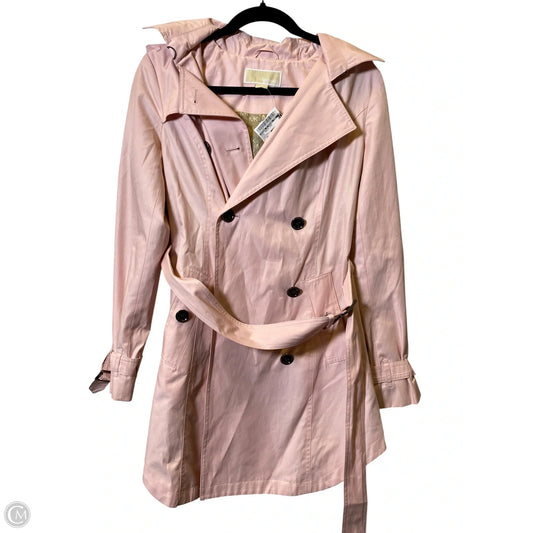 Coat Trench Coat By Michael By Michael Kors In Pink, Size: Xs