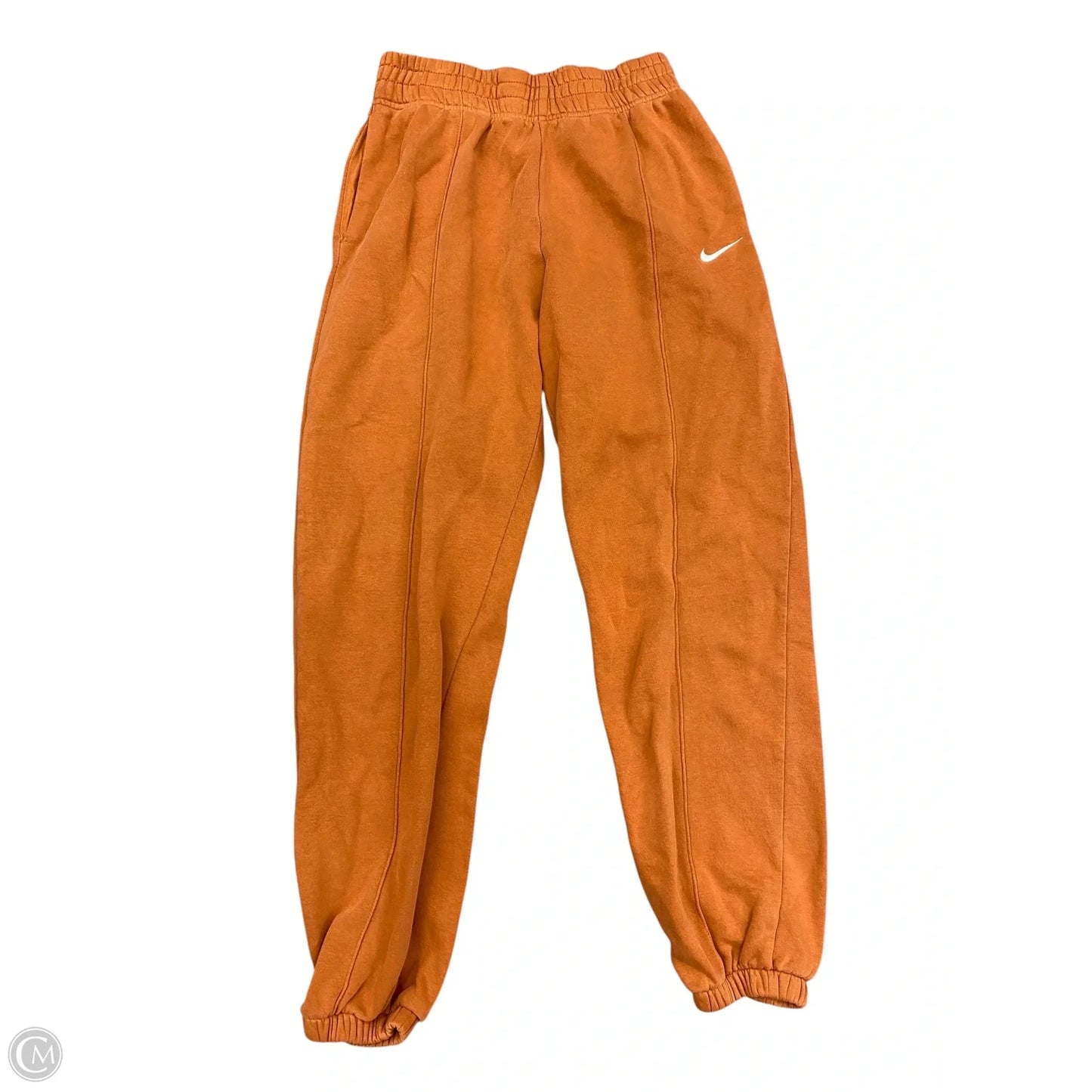 Athletic Pants By Nike In Orange, Size: S