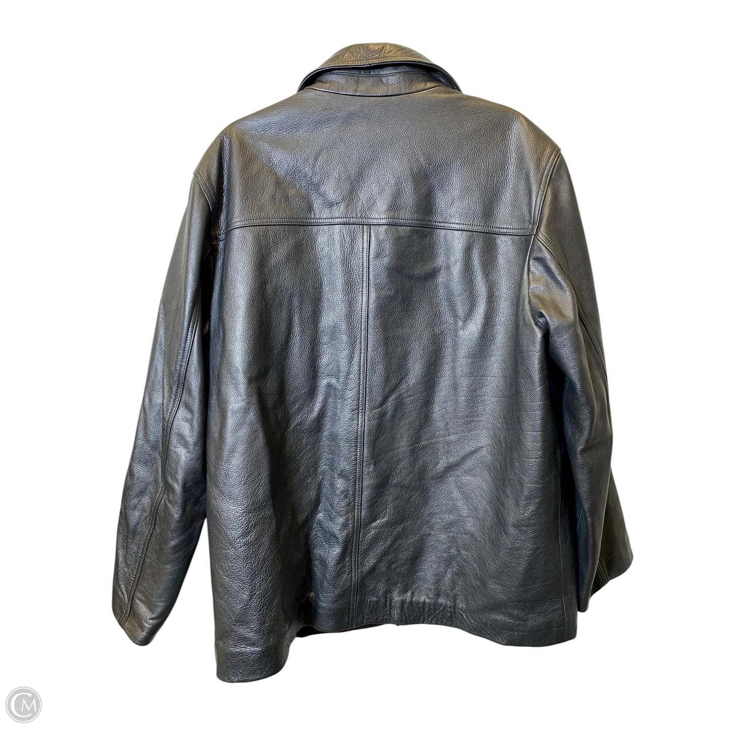 Coat Leather By J. Crew In Black, Size: L