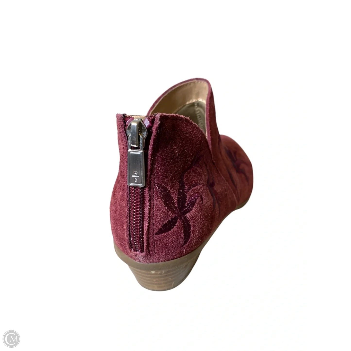 Boots Ankle Heels By Kenneth Cole In Maroon, Size: 9