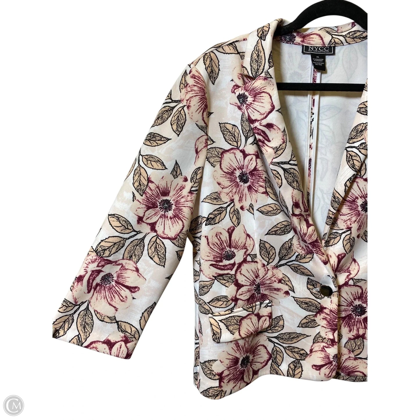 Blazer By New York And Co In Floral Print, Size: Xl