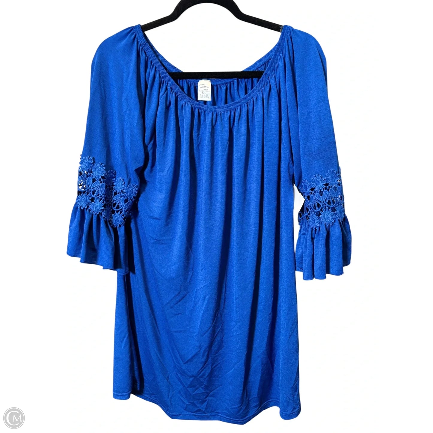 Dress Casual Short By Winwin In Blue, Size: Xl