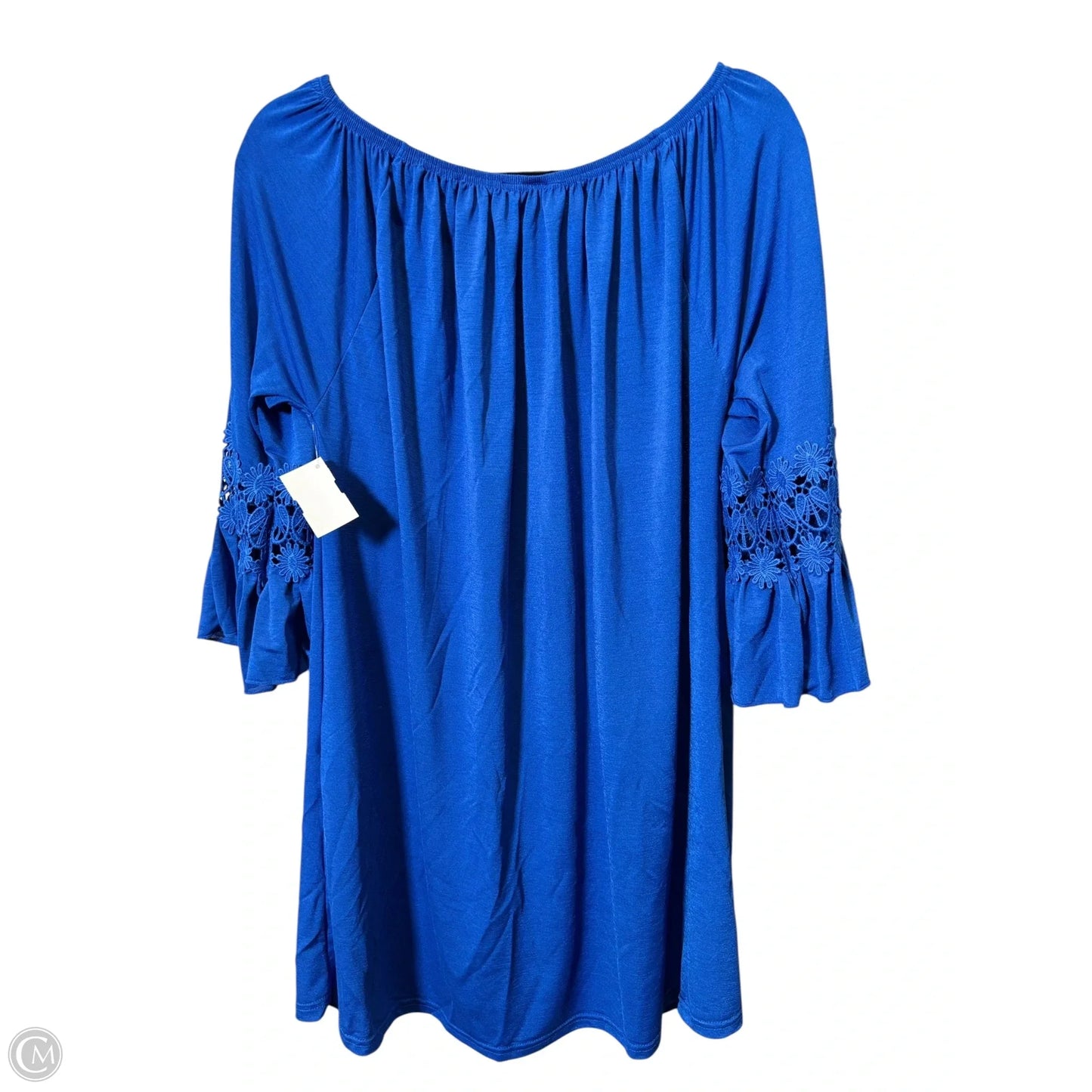 Dress Casual Short By Winwin In Blue, Size: Xl