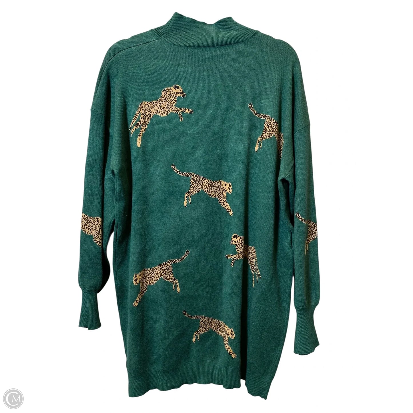 Sweater Dress By Entro In Green, Size: L