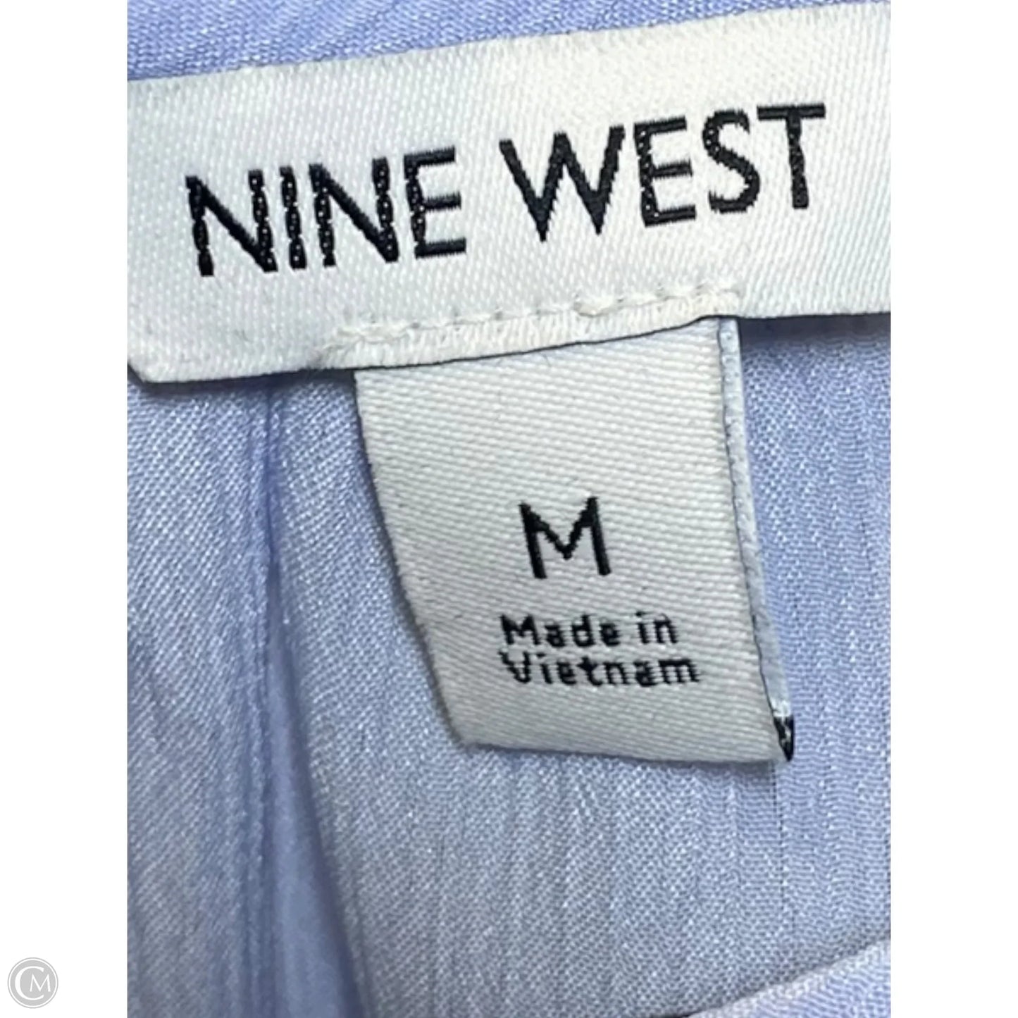 Top Short Sleeve By Nine West In Blue, Size: M