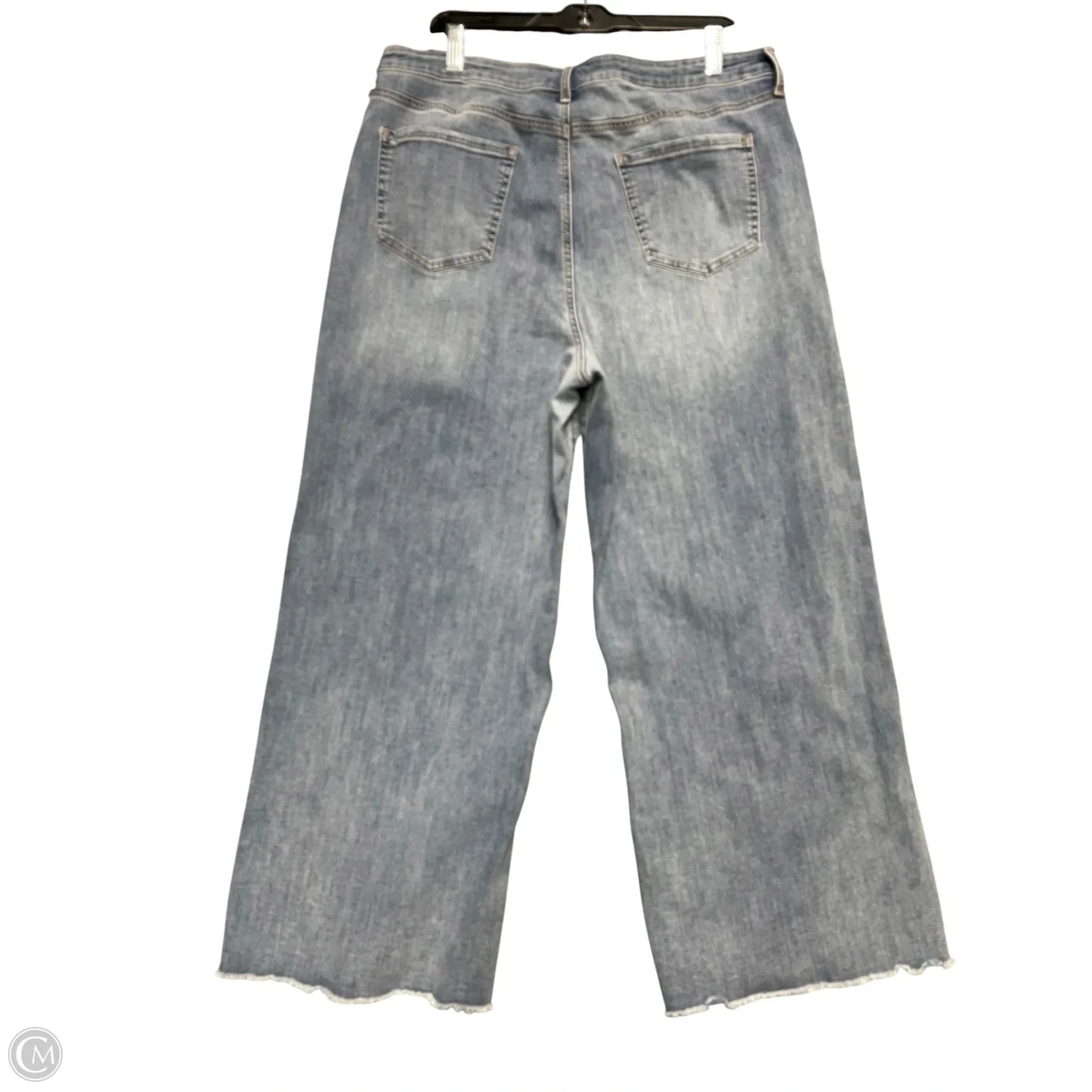 Jeans Wide Leg By Clothes Mentor In Blue Denim, Size: 16
