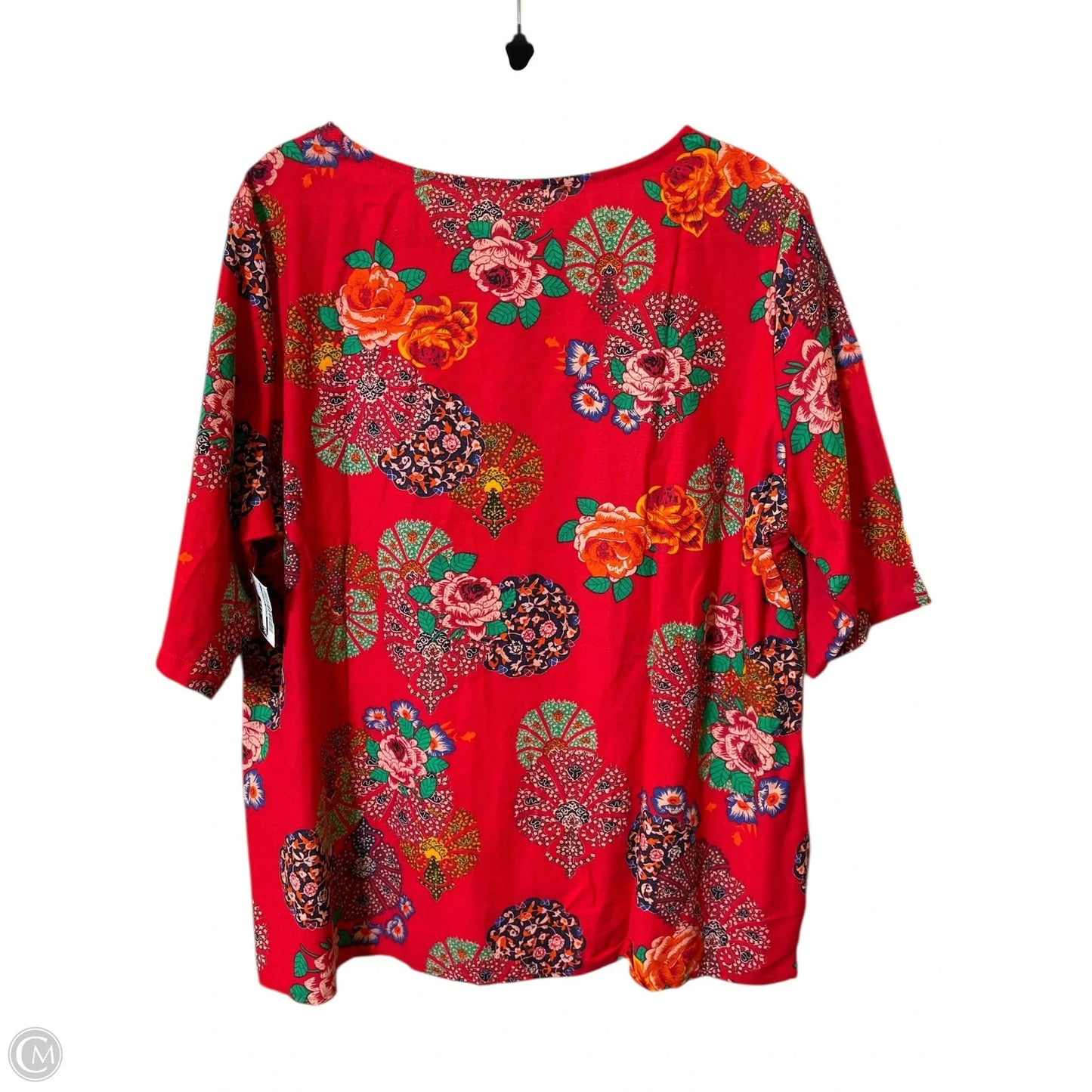 Top Long Sleeve By Clothes Mentor In Floral Print, Size: 3x