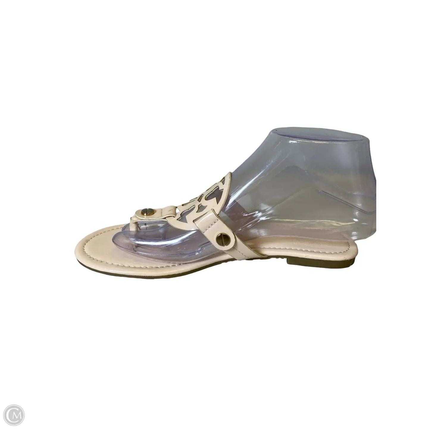Sandals Designer By Tory Burch In Cream, Size: 6
