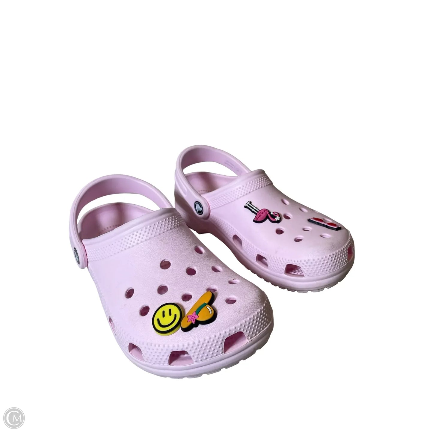 Shoes Flats By Crocs In Pink, Size: 7