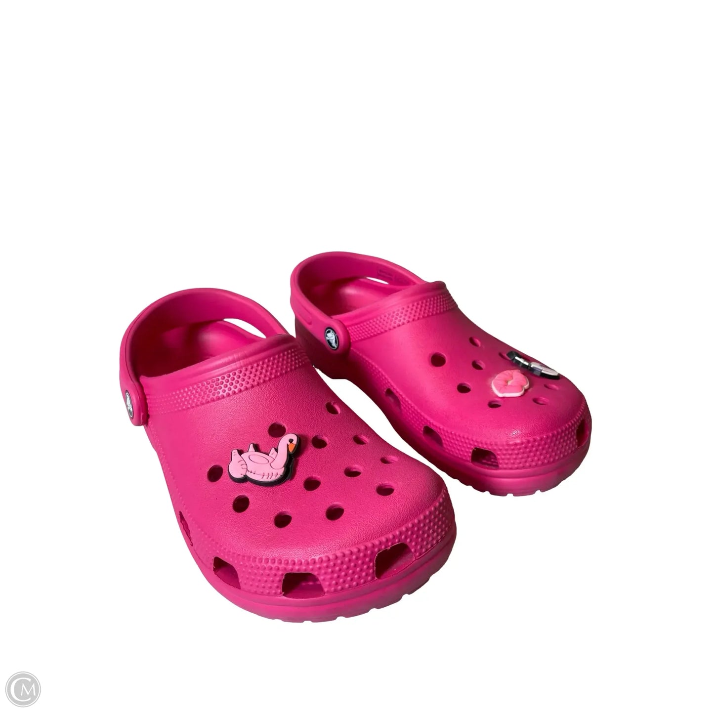 Shoes Flats By Crocs In Pink, Size: 7