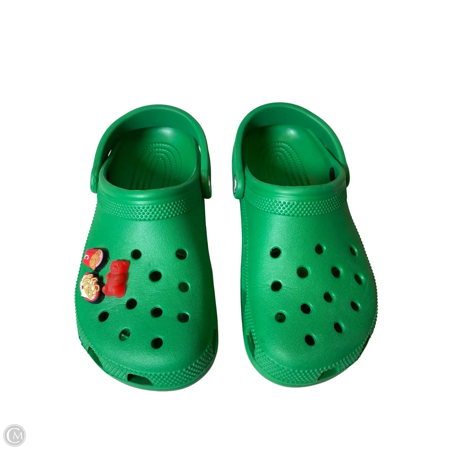 Shoes Flats By Crocs In Green, Size: 7