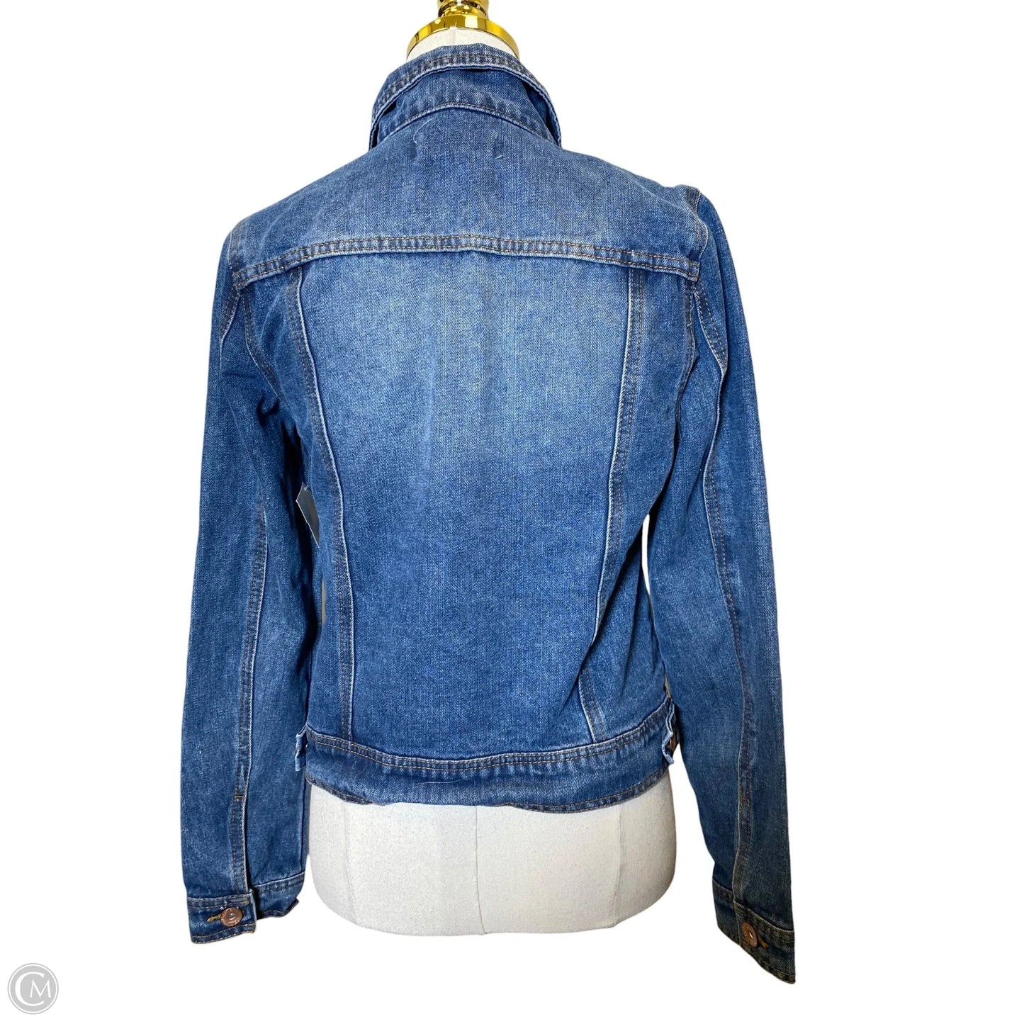 Jacket Denim By Ci Sono In Blue Denim, Size: S