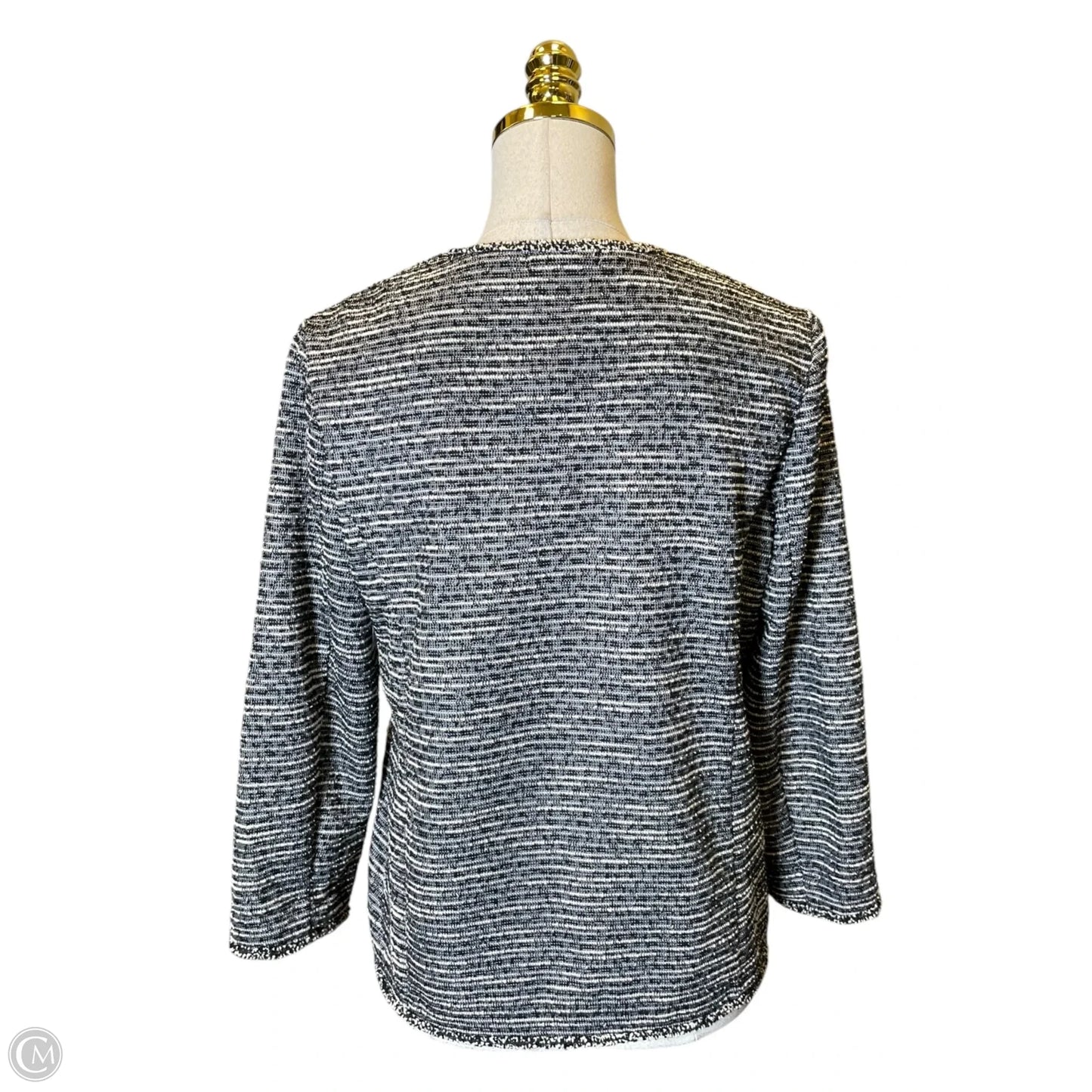 Cardigan By Max Studio In Black & White, Size: M