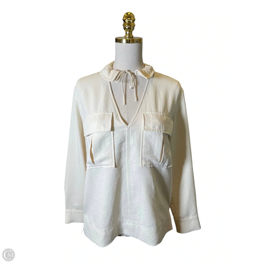 Top Long Sleeve By Reiss In Cream, Size: Xs