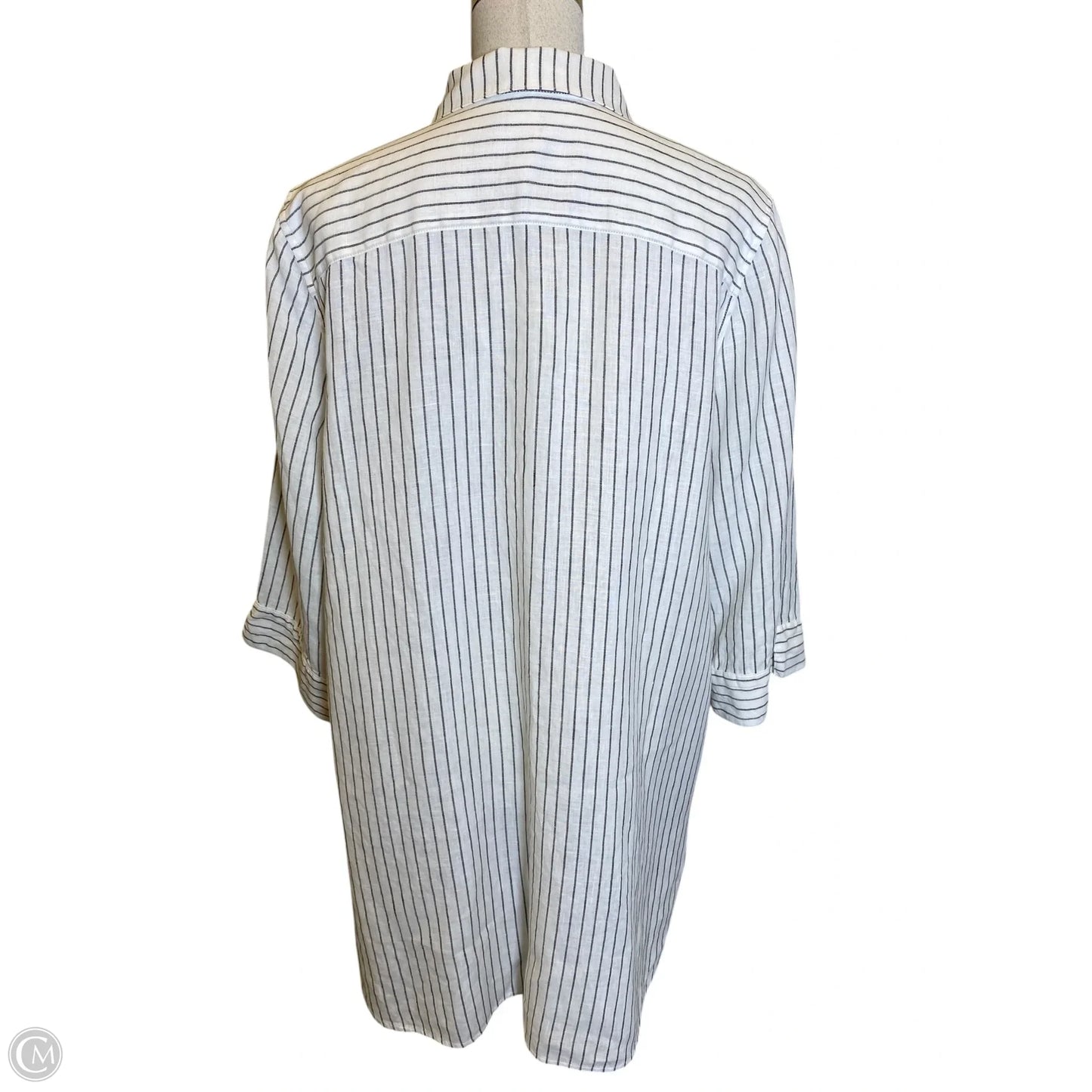 Top Long Sleeve By Chicos In Striped Pattern, Size: Xl