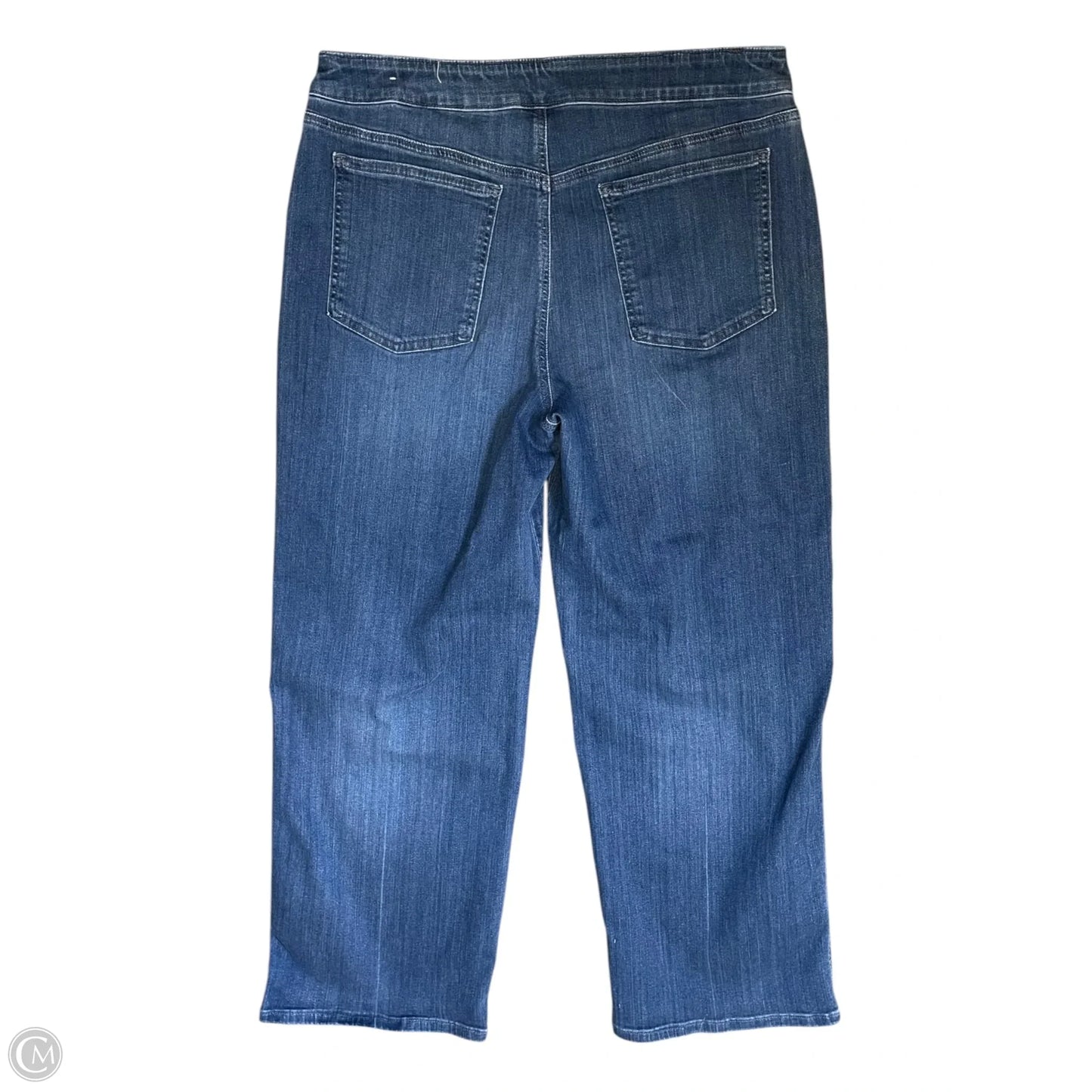 Jeans Wide Leg By Chicos In Blue Denim, Size: 12
