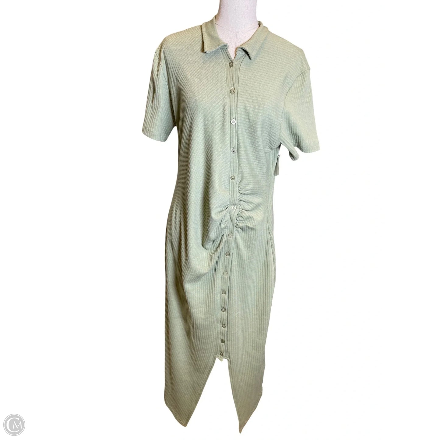 Dress Casual Maxi By Pretty Little Thing In Green, Size: 16