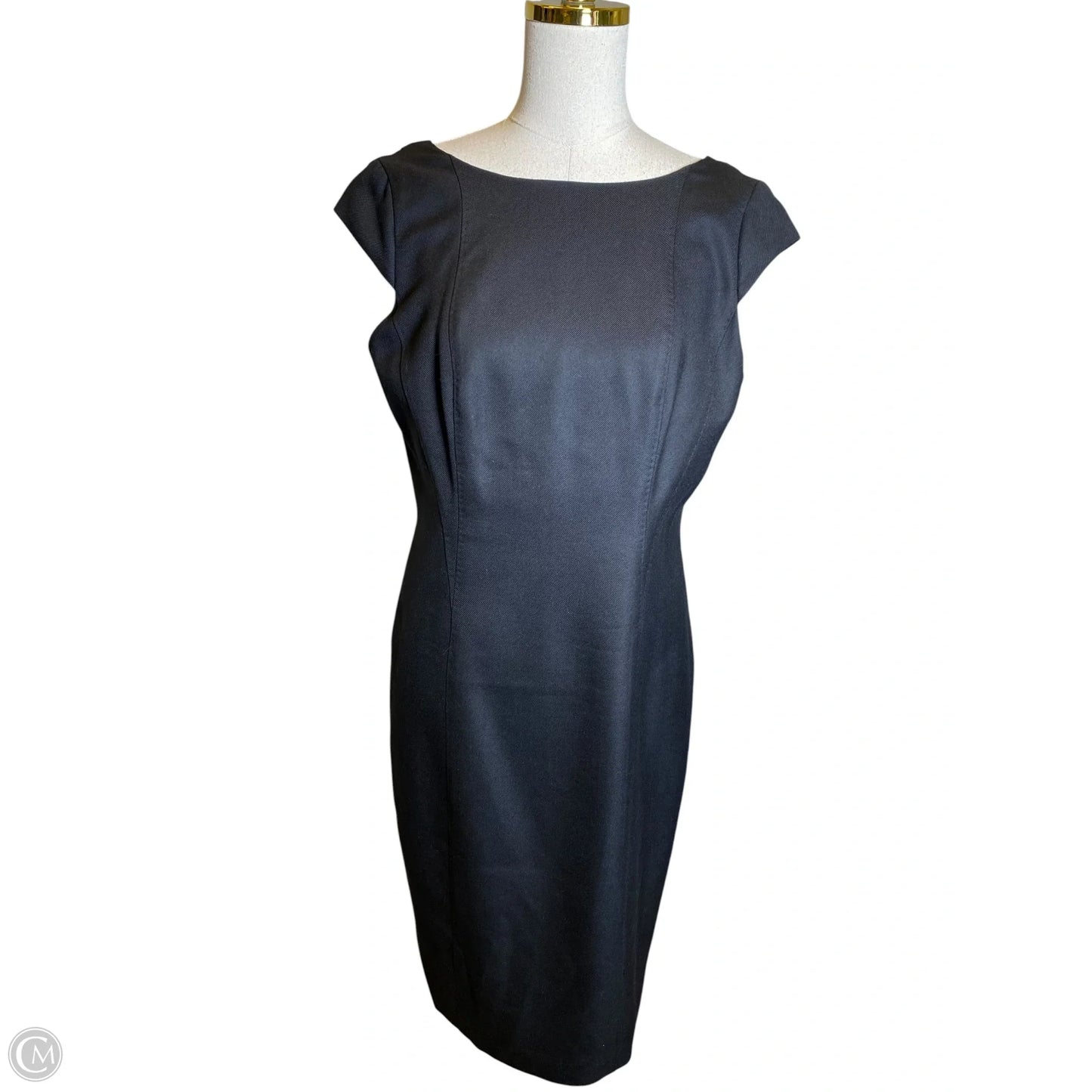 Dress Casual Midi By Brooks Brothers In Black, Size: 10