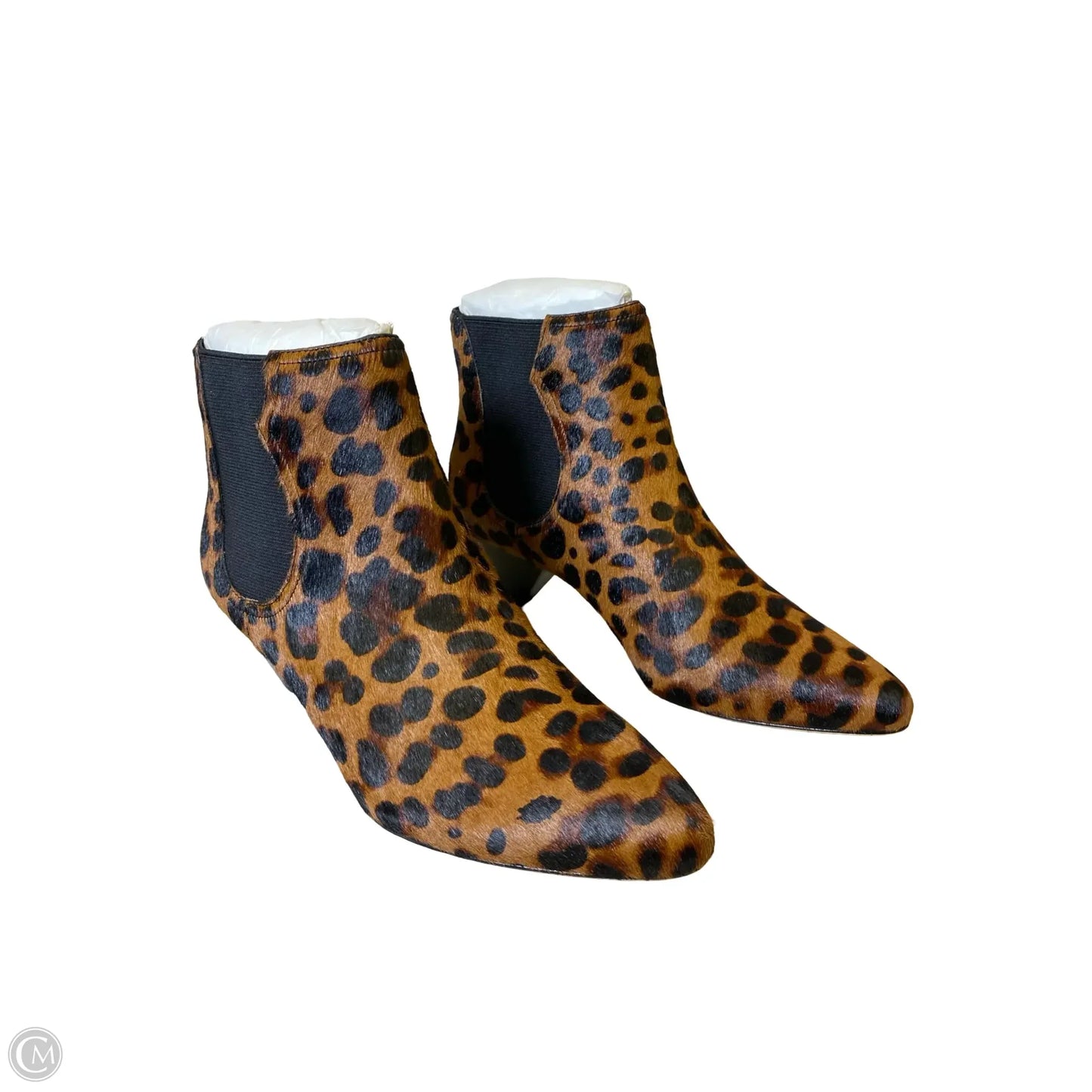 Boots Ankle Heels By Joie In Animal Print, Size: 7.5