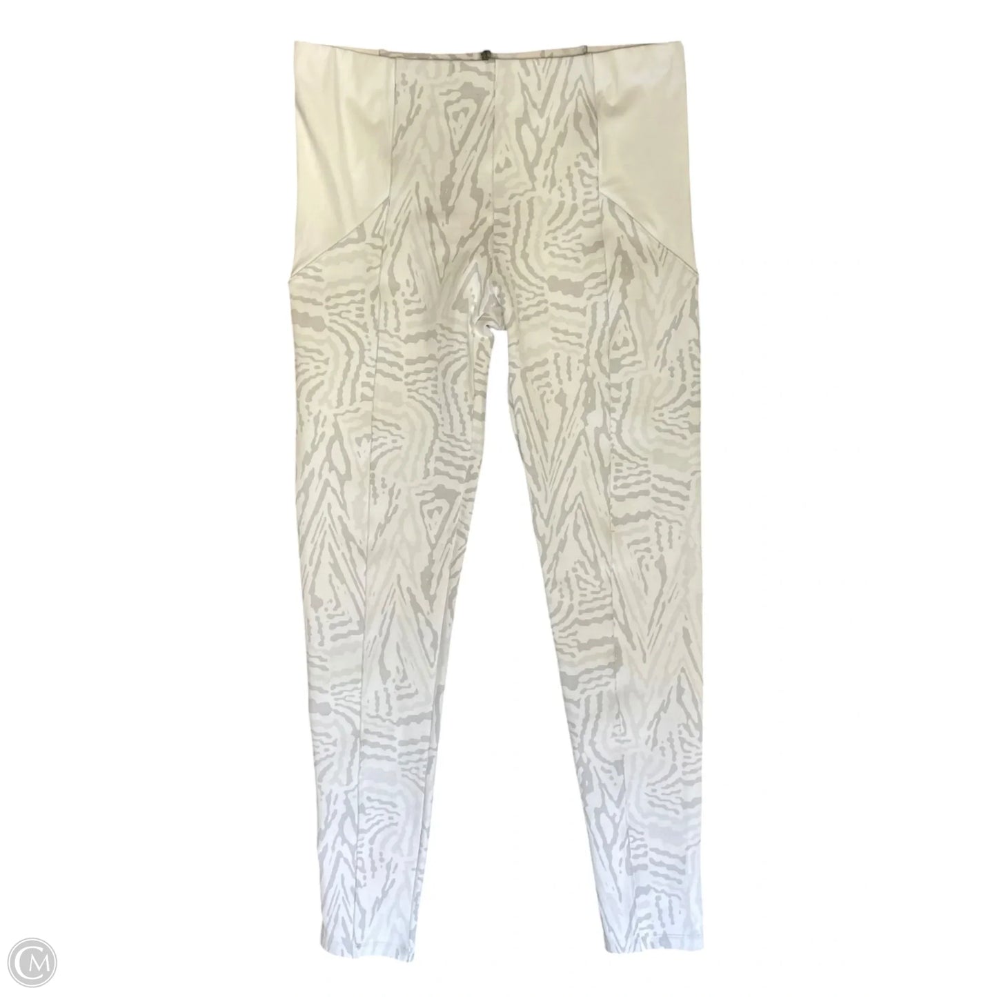 Athletic Leggings By Clothes Mentor In Grey & White, Size: Xl