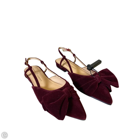 Shoes Flats By Chinese Laundry In Maroon, Size: 8.5