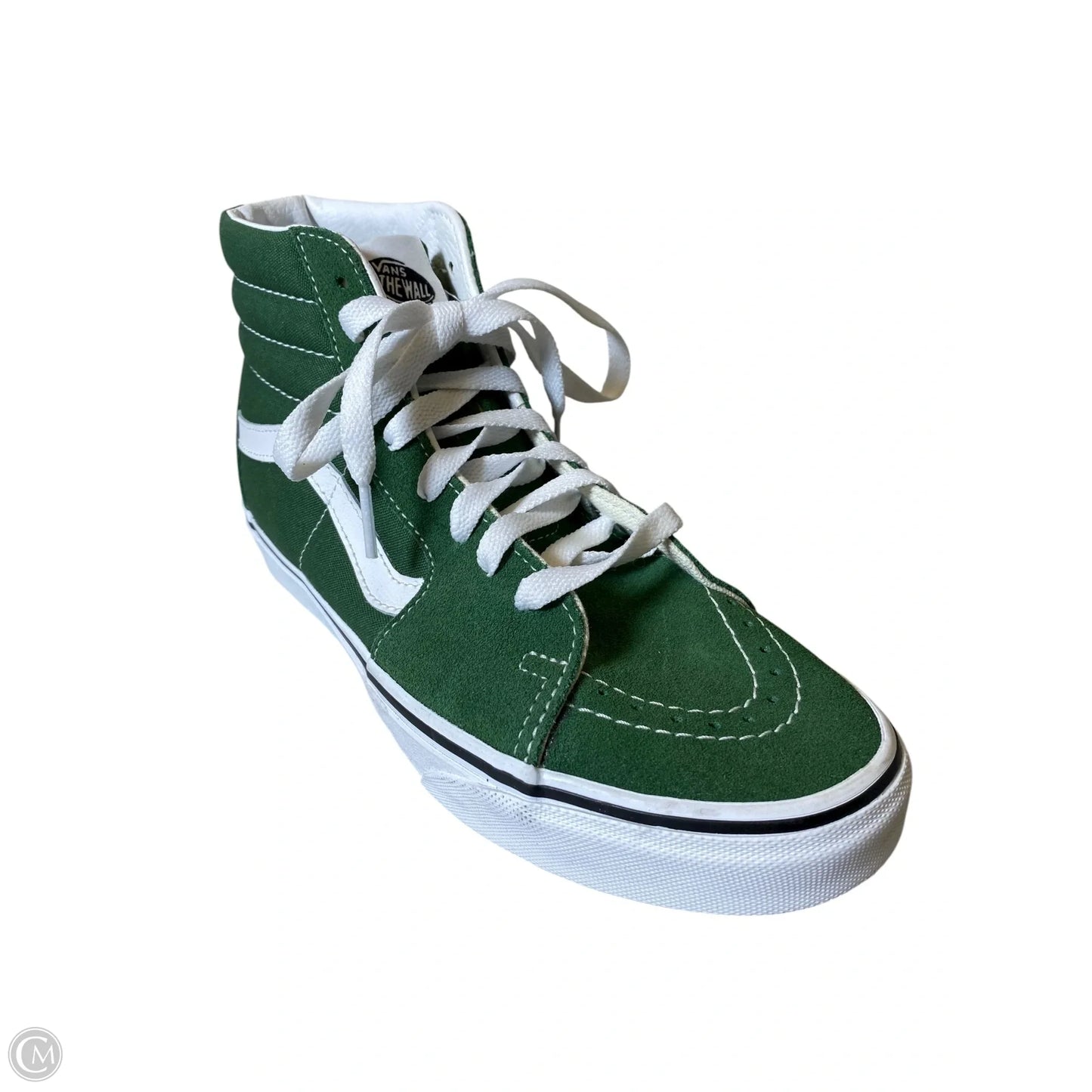 Shoes Athletic By Vans In Green & White, Size: 7.5