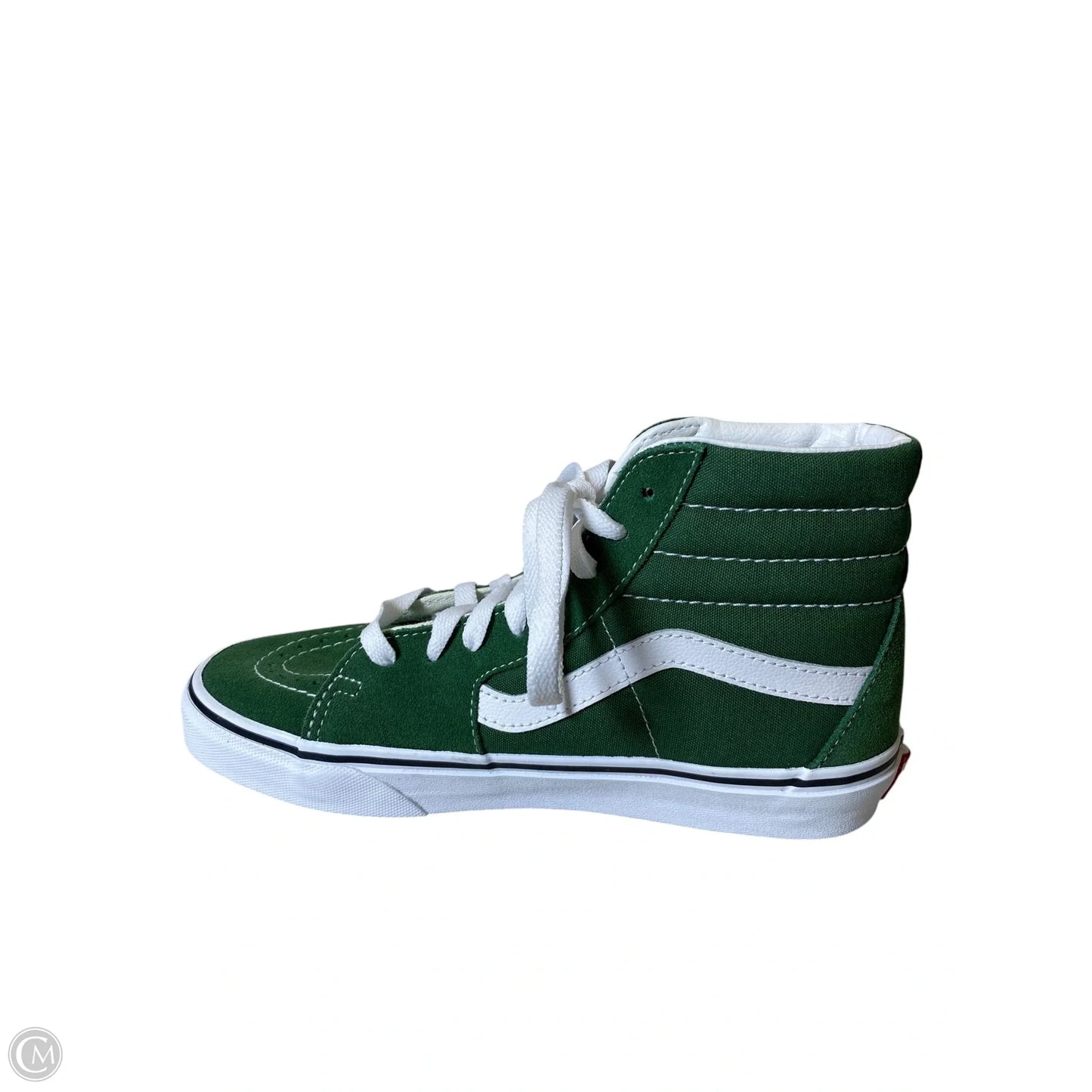 Shoes Athletic By Vans In Green & White, Size: 7.5