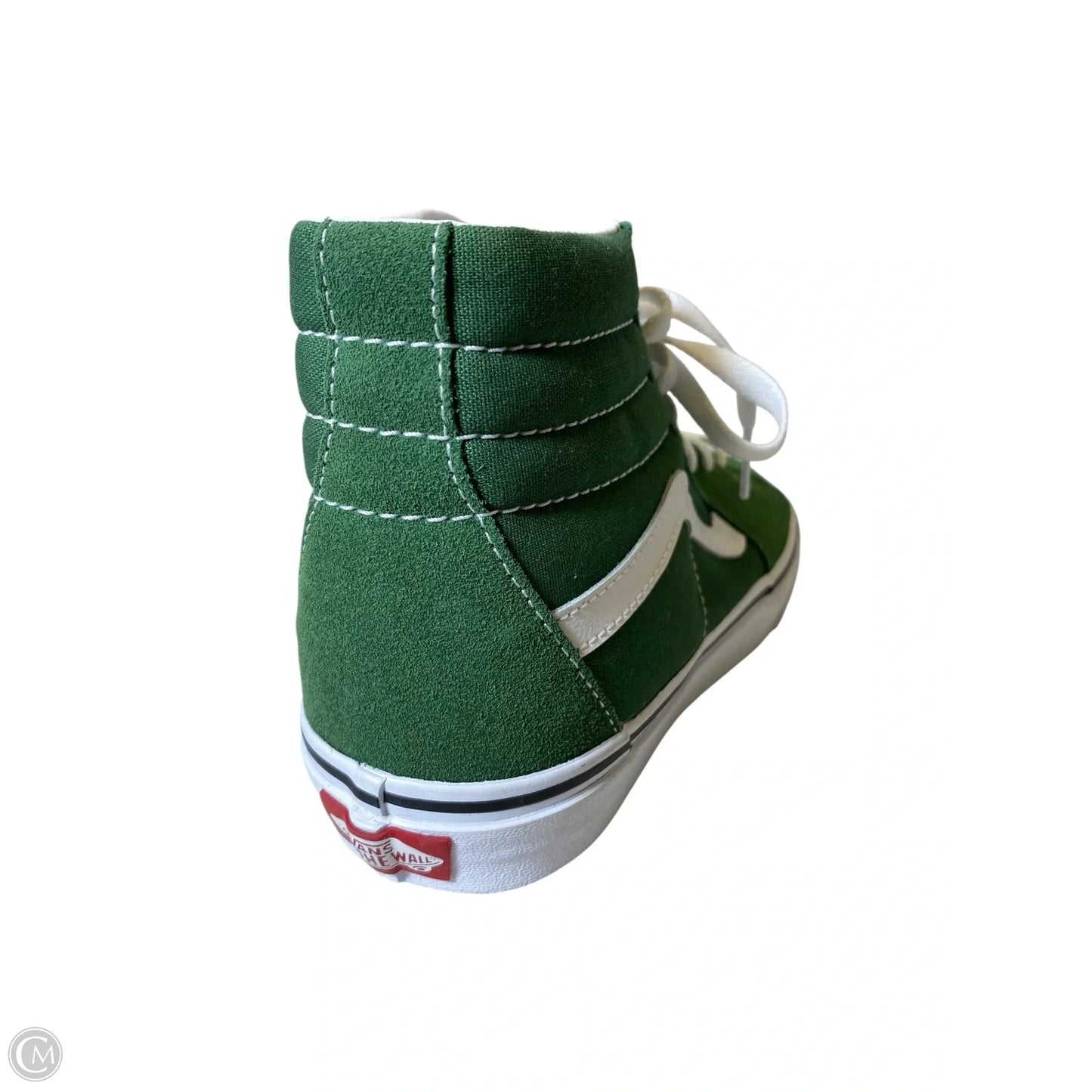 Shoes Athletic By Vans In Green & White, Size: 7.5