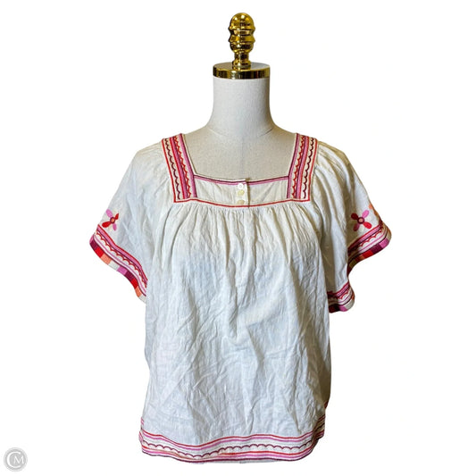 Top Short Sleeve By Madewell In Multi-colored, Size: Xs