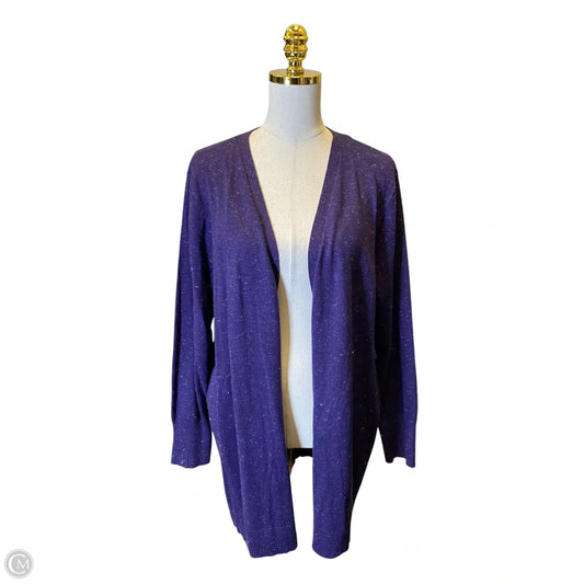 Cardigan By Chicos In Purple, Size: Xl