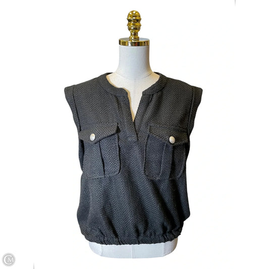 Sweater Short Sleeve By Express In Black, Size: L