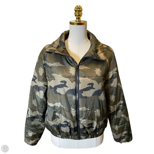 Jacket Puffer & Quilted By Wild Fable In Camouflage Print, Size: S