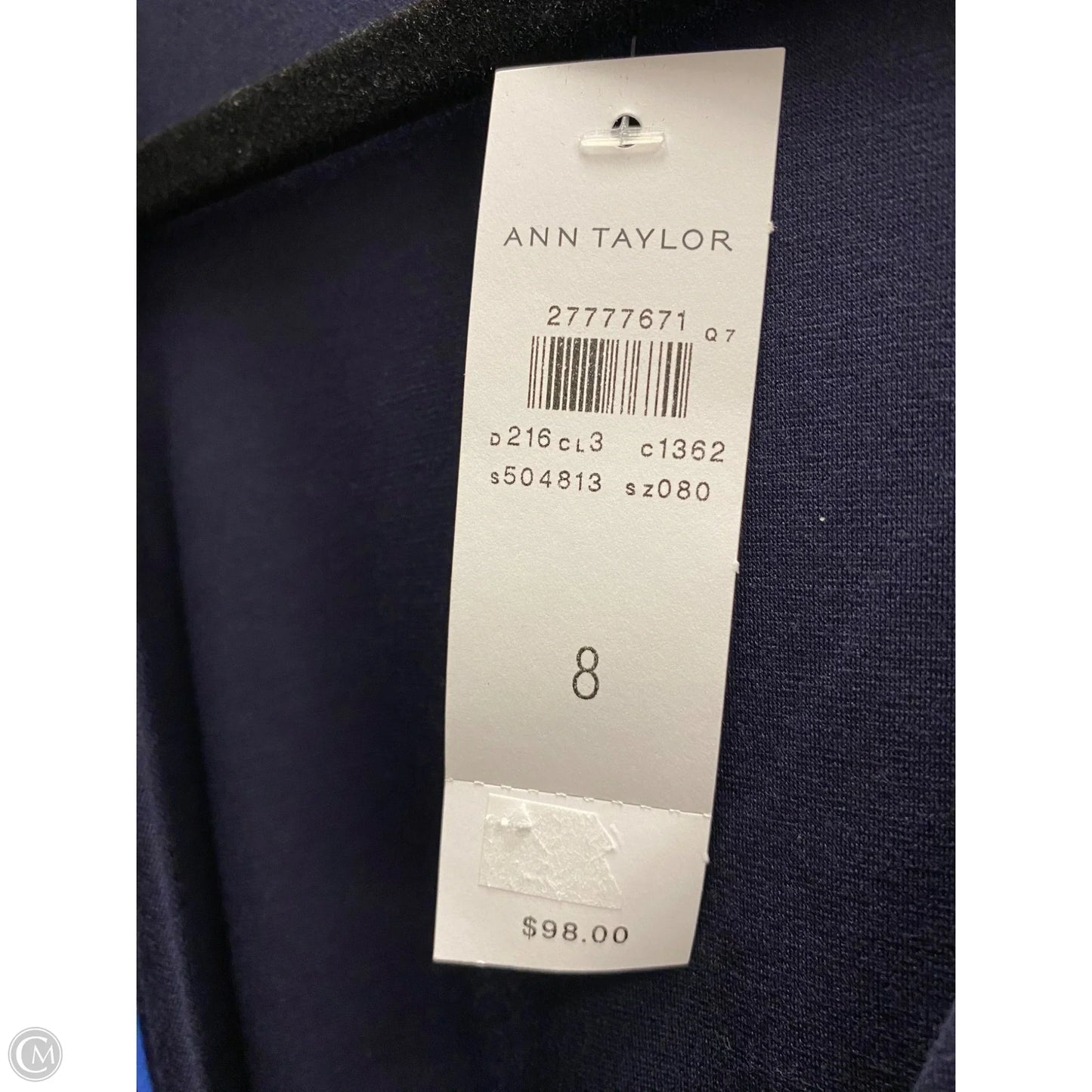 Dress Casual Midi By Ann Taylor In Navy, Size: 8